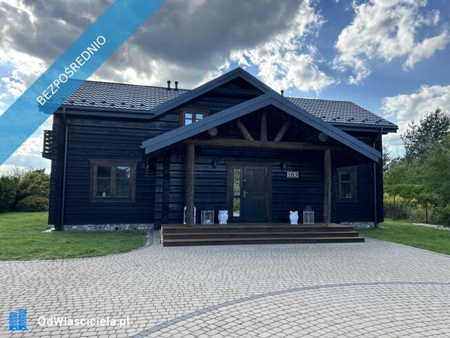 Jedyny taki dom jednorodzinny z bala drewnianego w Polsce, 176m2, duża działka 3000m2