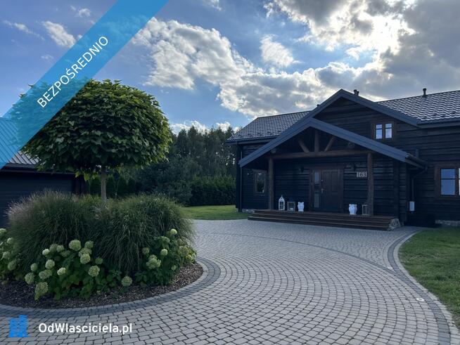 Jedyny taki dom jednorodzinny z bala drewnianego w Polsce, 176m2, duża działka 3000m2