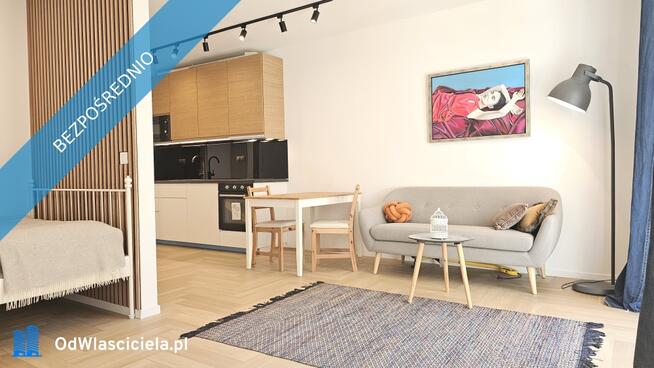 Nowoczesna kawalerka z ogródkiem przy PKP Miedzylesie