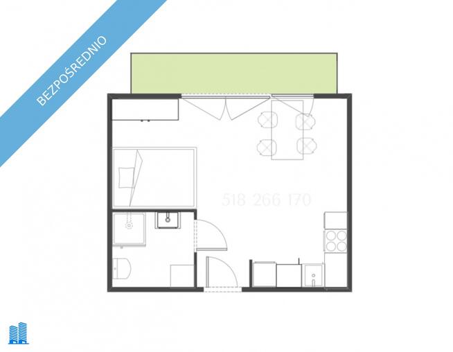 Sprzedam lub Zamienię kawalerkę z garażem w Markach