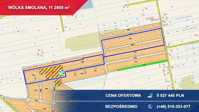 Działki inwestycyjne 11,28 ha pod osiedle – Gmina Brochów, okolice Sochaczewa | MPZP