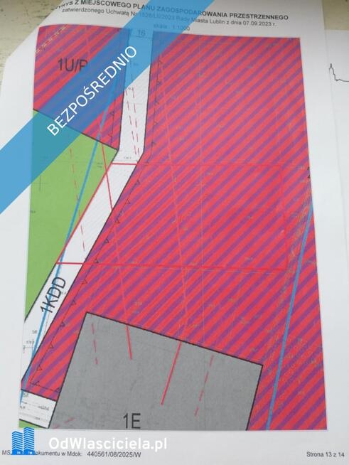 Działka inwestycyjna 8108m²-Lublin,ul.Mełgiewska