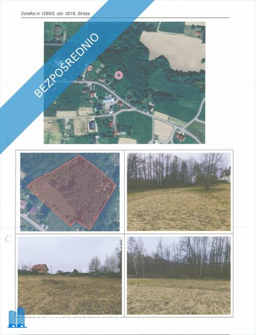 Syndyk sprzeda udział 2/3 w prawie własności nieruchomości gruntowej niezabudowanej położonej w Stró