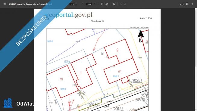 SPRZEDAM 1/2 udziału ( 50% ) Prawa Własności w nieruchomości Pilzno ul. 3 Maja 20