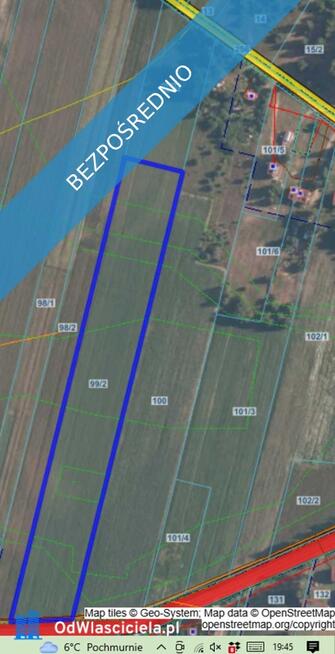 Działka pod zabudowę jednorodzinną, bliźniaczą lub siedliskowo-zagrodową