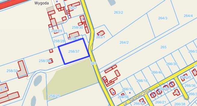 Działka usługowa Wysoczka gm. Buk,