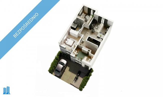 4-pokojowe mieszkanie z ogrodem w nowym szeregowcu