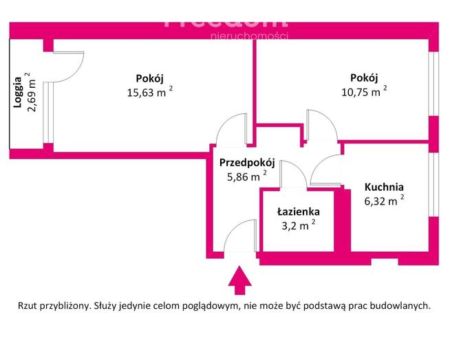 Ustawne, 2 pokojowe mieszkanie w centrum Ełku