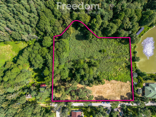 Malownicza działka z WZ na dom i staw, 1,02 ha