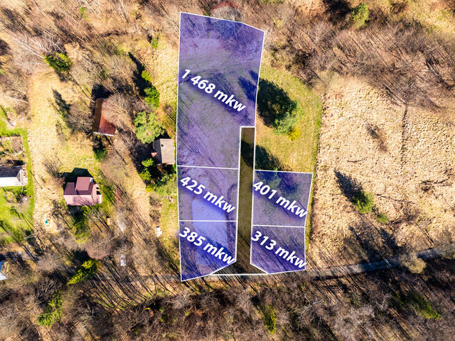 DZIAŁKA Z POZWOLENIEM NA BUDOWĘ DOMKU W STRÓŻY.