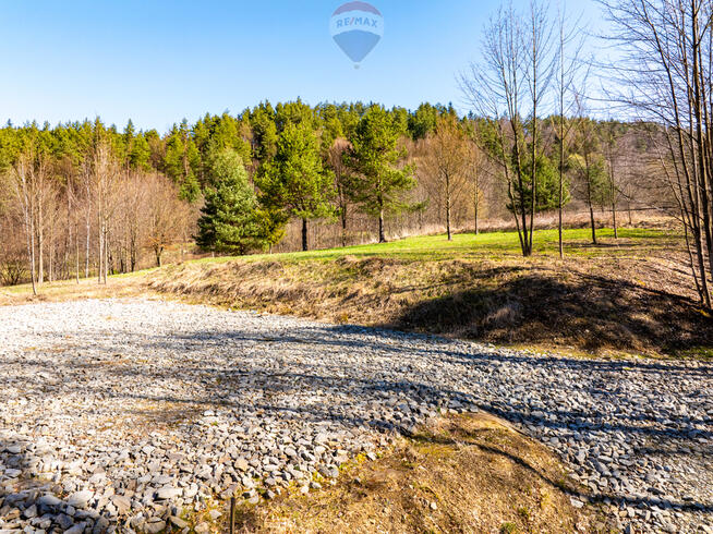 DZIAŁKA Z POZWOLENIEM NA BUDOWĘ DOMKU W STRÓŻY.