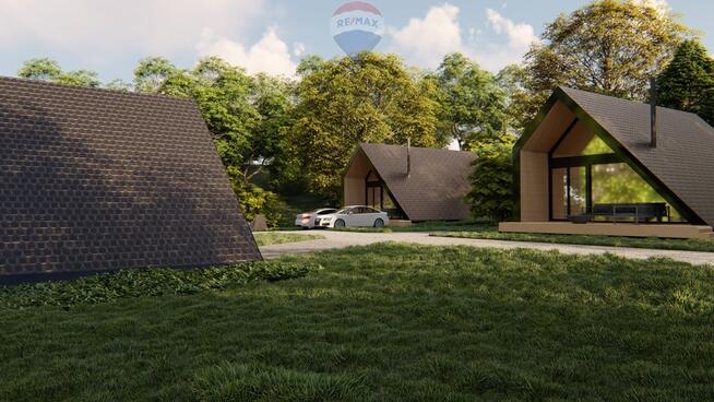 DZIAŁKA Z POZWOLENIEM NA BUDOWĘ DOMKU W STRÓŻY.