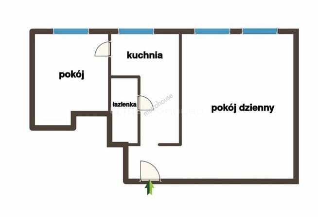 2-pokojowe mieszkanie w odnowionym bloku