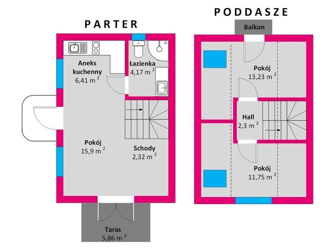 Dom drewniany 70m2 | 7ar | widok na las – Radawa
