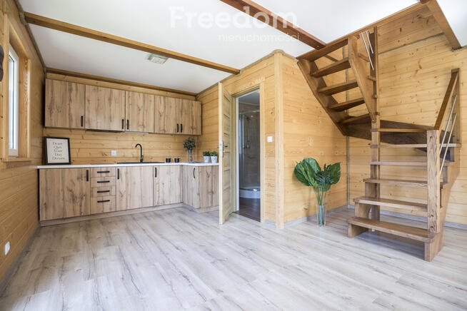 Dom drewniany 70m2 | 7ar | widok na las – Radawa