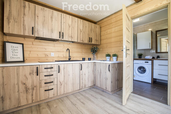 Dom drewniany 70m2 | 7ar | widok na las – Radawa