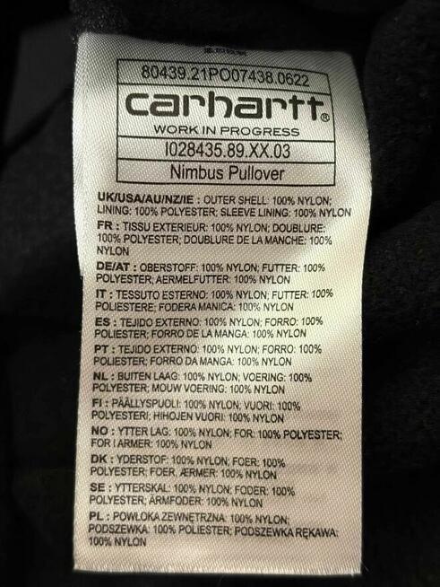 Kurtka męska przejściowa Carhartt WIP Nimbus Pullover I028435