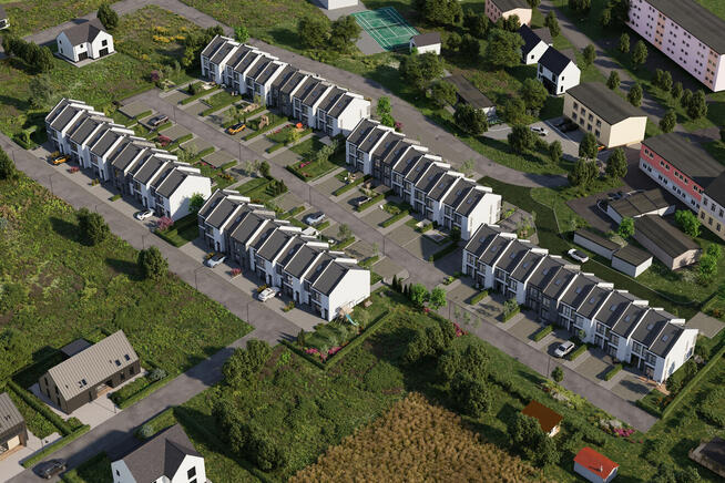 4-pokojowe mieszkanie z ogrodem w nowym szeregowcu