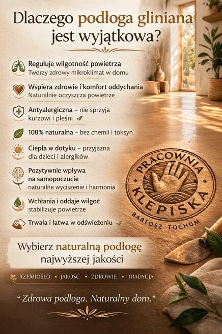 Wykonam klepisko z gliny