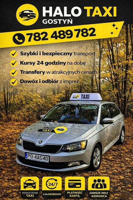 Halo Taxi Gostyń Taksówka Tania 782-489-782 Korporacja