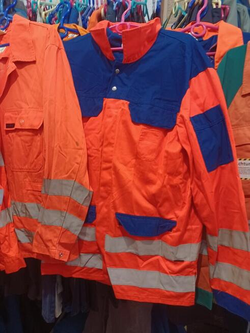 Bluzy robocze pomarańczowe - odblaskowe .