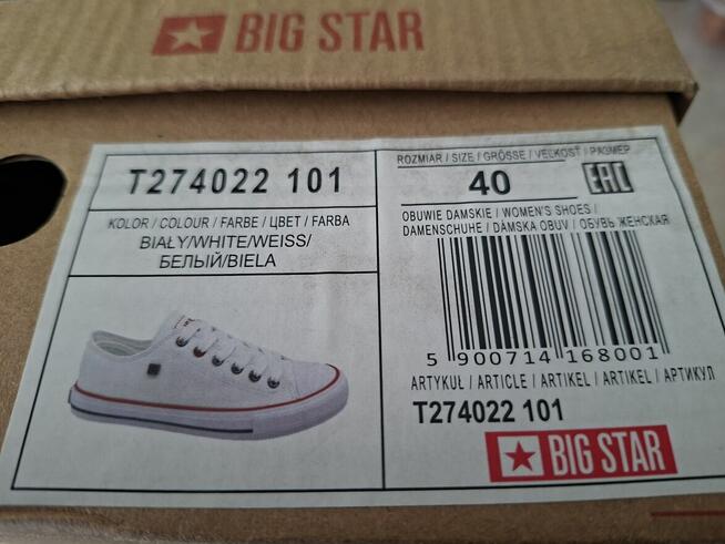 Damskie białe trampki Big Star