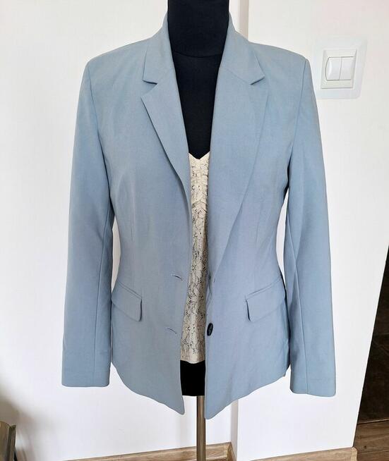Piękna błękitna marynarka żakiet OXXO 38/40 baby blue