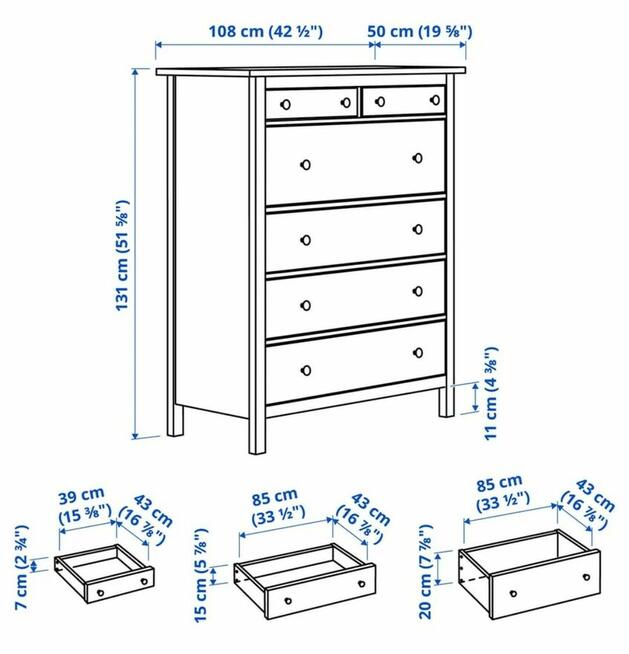 Komoda Hemnes IKEA
