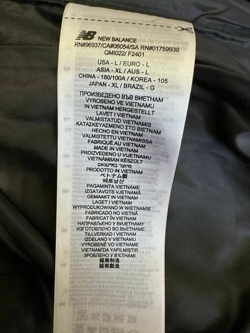 Kurtka męska ocieplana New Balance MJ44581BK