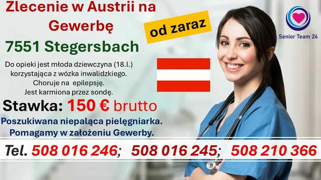 Pielęgniarka do dziewczyny na wózku w 7551 Stegersbach