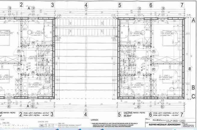 Działka z POZWOLENIEM na BUDOWĘ i PROJEKTEM 2 DOMY po 88m2