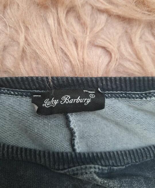 Świetna szara biała marmurkowa sportowa bluza Team Paris 38