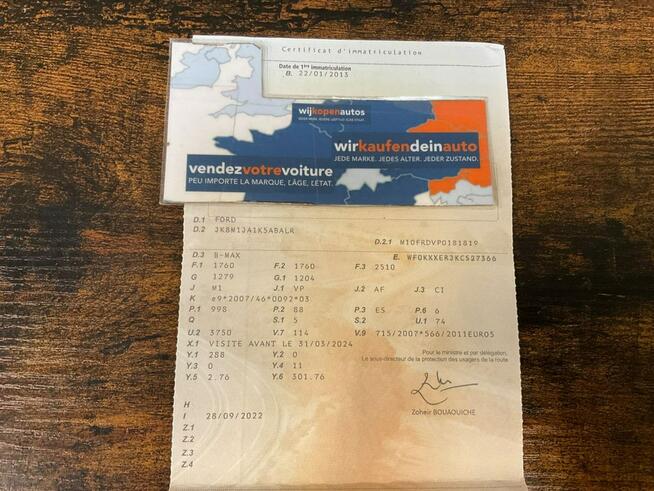 Ford B-Max Titanium, klimatronik, czujniki, hak