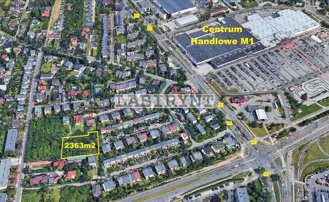 Nowa Cena! Przy M1 Północ 2366m2, wymiary 40x57