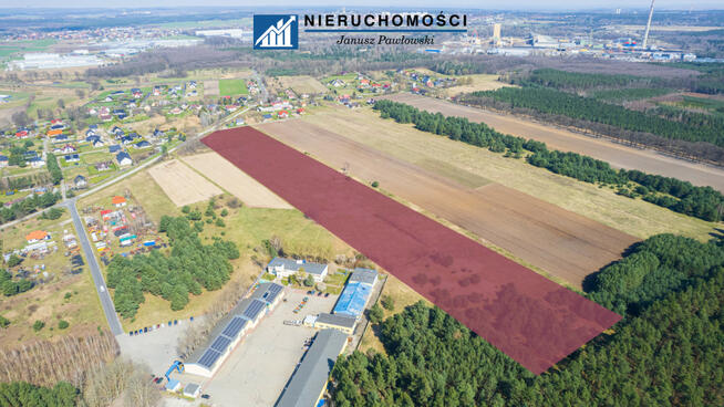 Działka przemysłowa Sobin gm. Polkowice, Brylantowa