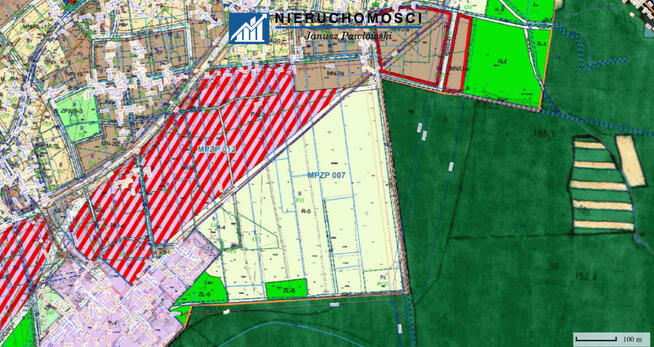 Działka przemysłowa Sobin gm. Polkowice, Brylantowa