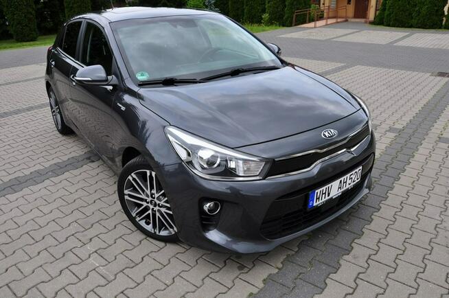 Kia Rio 1,0 Benz 120KM Ledy Skóry Navi Kamera Szyber Radar PDC Alufelgi Serwis