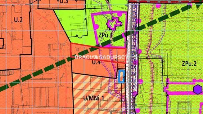 Działka usługowa Kraków Nowa Huta, Mogiła, Klasztorna