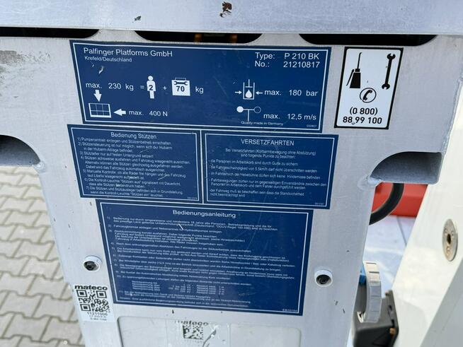 Nissan Cabstar Zwyżka Podnośnik Koszowy PALFINGER P210 BK Wysokość Podnoszenia 21m P7