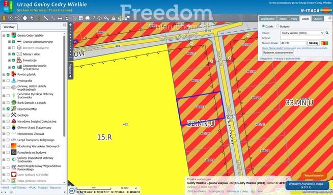 Działka budowlana 959m2 – ok. 25 minut do Gdańska