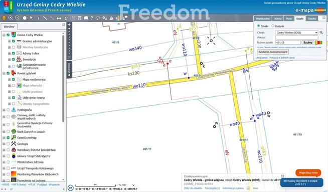 Działka budowlana 959m2 – ok. 25 minut do Gdańska