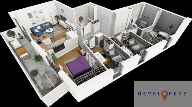 Nowe gotowe mieszkanie 5 pokoi 80 m2 I hala garażo