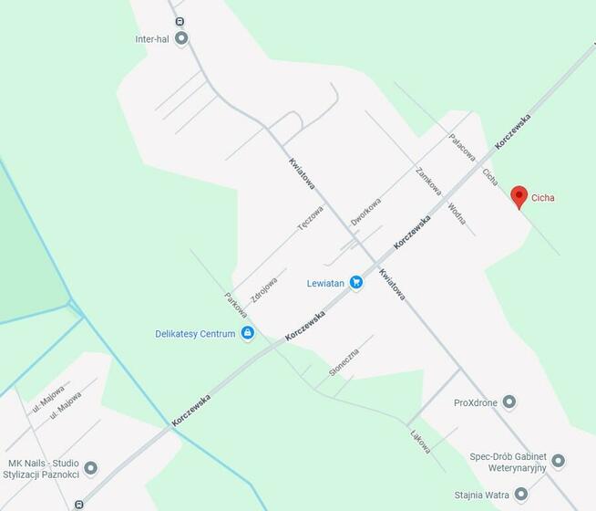 Działka budowlana Żabokliki gm. Siedlce, Cicha