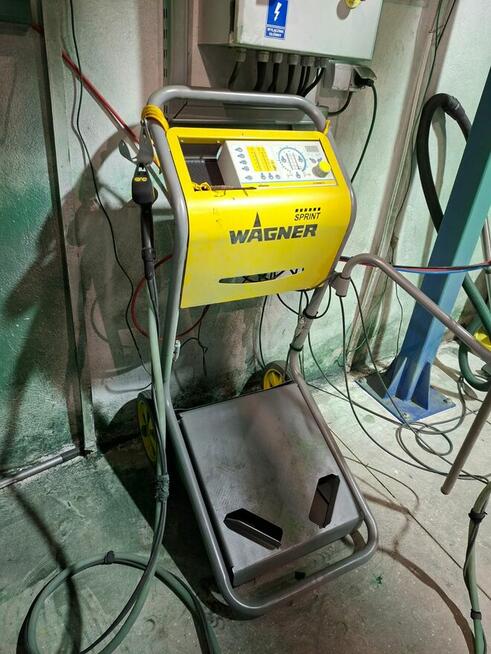 Kompletna linia lakierni proszkowej, kabina + piec + transpo