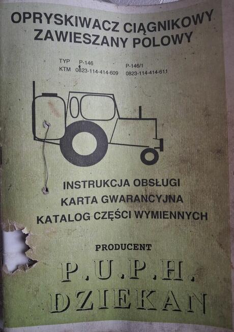 Opryskiwacz ciągnikowy zawieszany polowy