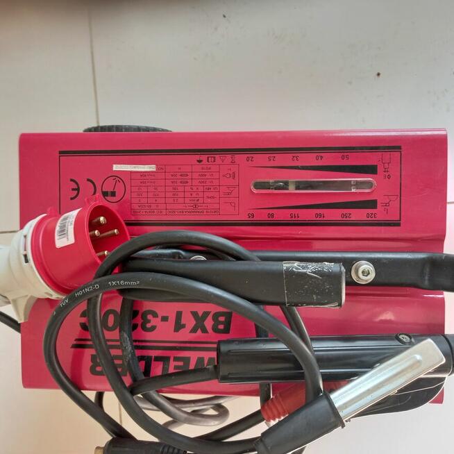 spawarka BX1-320 65A - 320A transformatorowa, kable spawalni