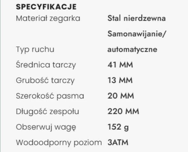 Nowy męski zegarek OLEVS