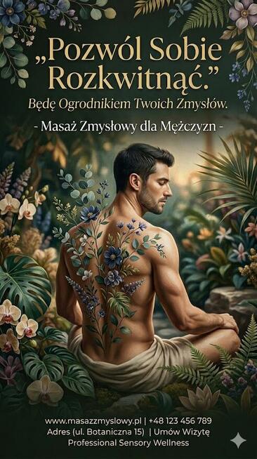 „Pozwól Sobie Rozkwitnąć. Będę Ogrodnikiem Twoich Zmysłów ”