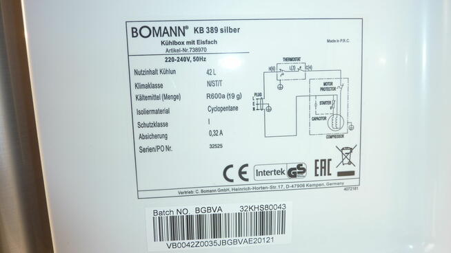 Mała lodówka Bomann KB 389 stan bardzo dobry, mało używana.