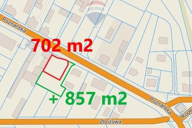 Mrowino, działka mieszkaniowo-usługowa w centrum
